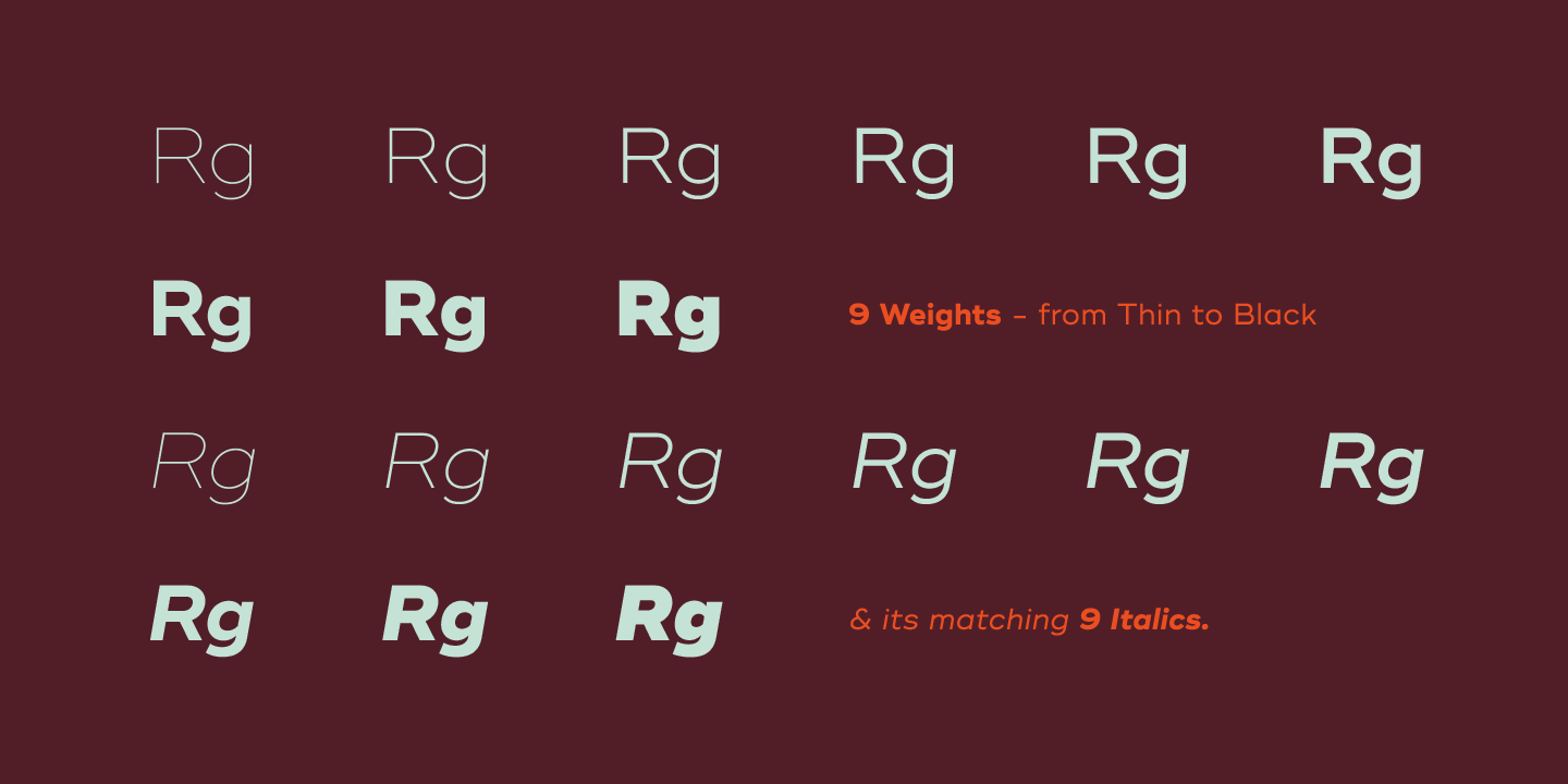 Example font Ridley Grotesk #2